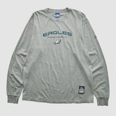 Fanatics Philadelphia Eagles Reebok 2000s Long Sleeve T-shirt Heather Gray Vintage