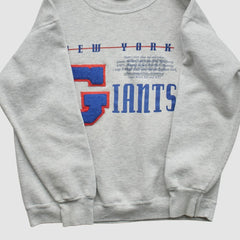 Fanatics New York Giants Nutmeg Mills 90s Sweatshirt Heather Gray Vintage