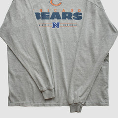 Fanatics Chicago Bears 2010s Long Sleeve T-shirt Heather Gray Vintage