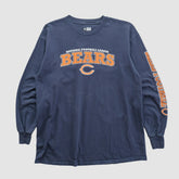 Fanatics Chicago Bears NFL 2010s Long Sleeve T-shirt Navy Vintage
