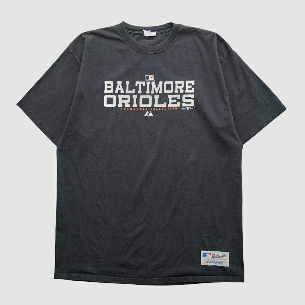 Baltimore Orioles Majestic 2006 T-shirt - Charcoal - 2XVintage - Fanatics Online