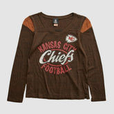 Fanatics Kansas City Chiefs NFL 2010s Long Sleeve T-shirt Brown Vintage