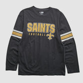 Fanatics New Orleans Saints NFL 2010s Long Sleeve T-shirt Black Vintage