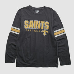Fanatics New Orleans Saints NFL 2010s Long Sleeve T-shirt Black Vintage