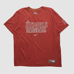 Los Angeles Angels Nike 2010s T-shirt - Maroon - 2XVintage - Nike Sale