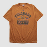 Colorado Rockies Majestic 2000s T-shirt - Clay - Vintage - Fanatics Discount