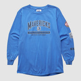 Dallas Mavericks CSA 2000s Long Sleeve T-shirt for sale Blue Vintage | Vintage Near Me