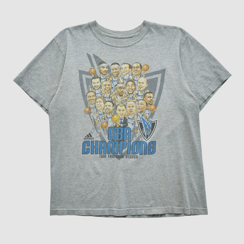 Dallas Mavericks 2011 T-shirt for sale Heather Gray Vintage | Adidas discount