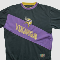 Fanatics Minnesota Vikings Mirage 90s Long Sleeve T-shirt Black Vintage