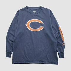 Fanatics Chicago Bears NFL 2010s Long Sleeve T-shirt Navy Vintage