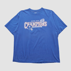 Fanatics New York Giants Reebok 2008 T-shirt Blue Vintage