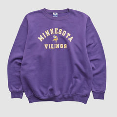 Fanatics Minnesota Vikings Champion 90s Pullover Sweatshirt Purple Vintage