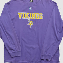 Fanatics Minnesota Vikings NFL 2010s Long Sleeve T-shirt Purple Vintage