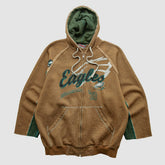 Fanatics Philadelphia Eagles NFL 2010s Hooded Full Zip Sweatshirt Clay Vintage
