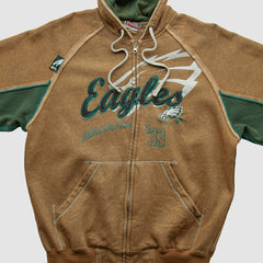 Fanatics Philadelphia Eagles NFL 2010s Hooded Full Zip Sweatshirt Clay Vintage