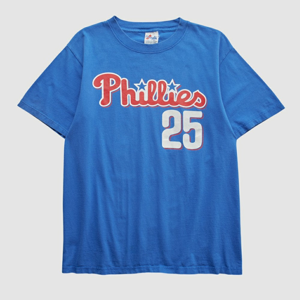 Philadelphia Phillies Majestic 2000s T-shirt - Blue - Vintage - Fanatics Lifestyle