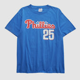 Philadelphia Phillies Majestic 2000s T-shirt - Blue - Vintage - Fanatics Lifestyle