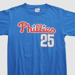 Philadelphia Phillies Majestic 2000s T-shirt - Blue - Vintage - Fanatics Lifestyle