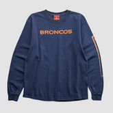 Fanatics Denver Broncos NFL 2000s Long Sleeve T-shirt Navy Vintage