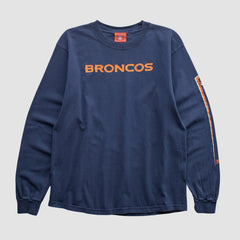 Fanatics Denver Broncos NFL 2000s Long Sleeve T-shirt Navy Vintage