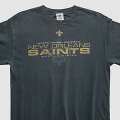 Fanatics New Orleans Saints NFL 2010s Long Sleeve T-shirt Black Vintage