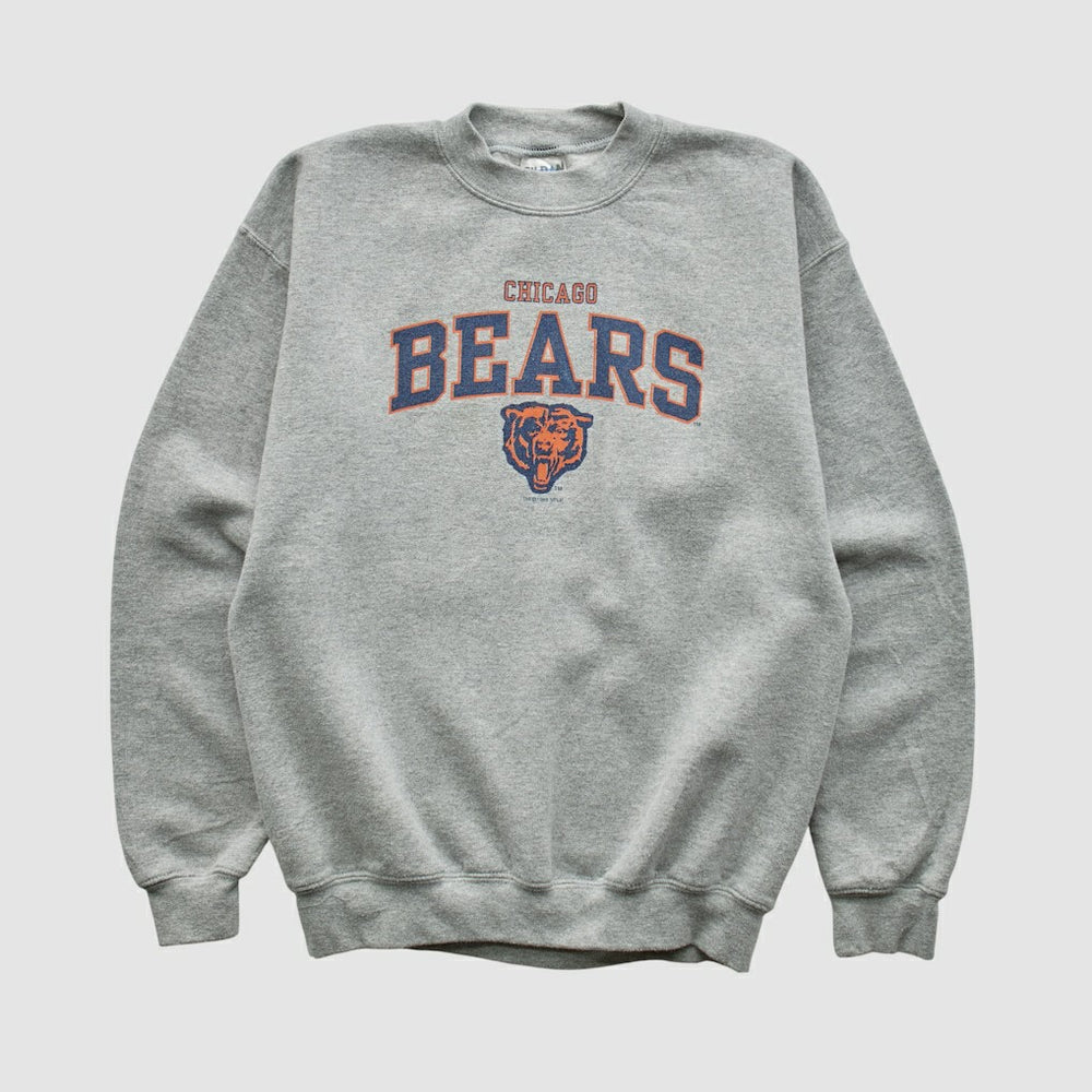 Fanatics Chicago Bears Gildan 1999 Pullover Sweatshirt Heather Gray Yth L Real Vintage