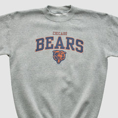 Fanatics Chicago Bears Gildan 1999 Pullover Sweatshirt Heather Gray Yth L Real Vintage