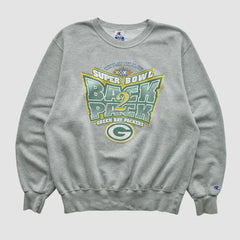 Fanatics Green Bay Packers Champion 1998 Pullover Sweatshirt Heather Gray Vintage