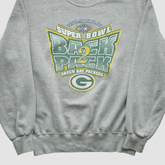 Fanatics Green Bay Packers Champion 1998 Pullover Sweatshirt Heather Gray Vintage