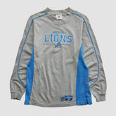 Fanatics Detroit Lions NFL 2000s Long Sleeve T-shirt Heather Gray Vintage