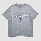 Fanatics New England Patriots Reebok 2002 T-shirt Heather Gray Vintage