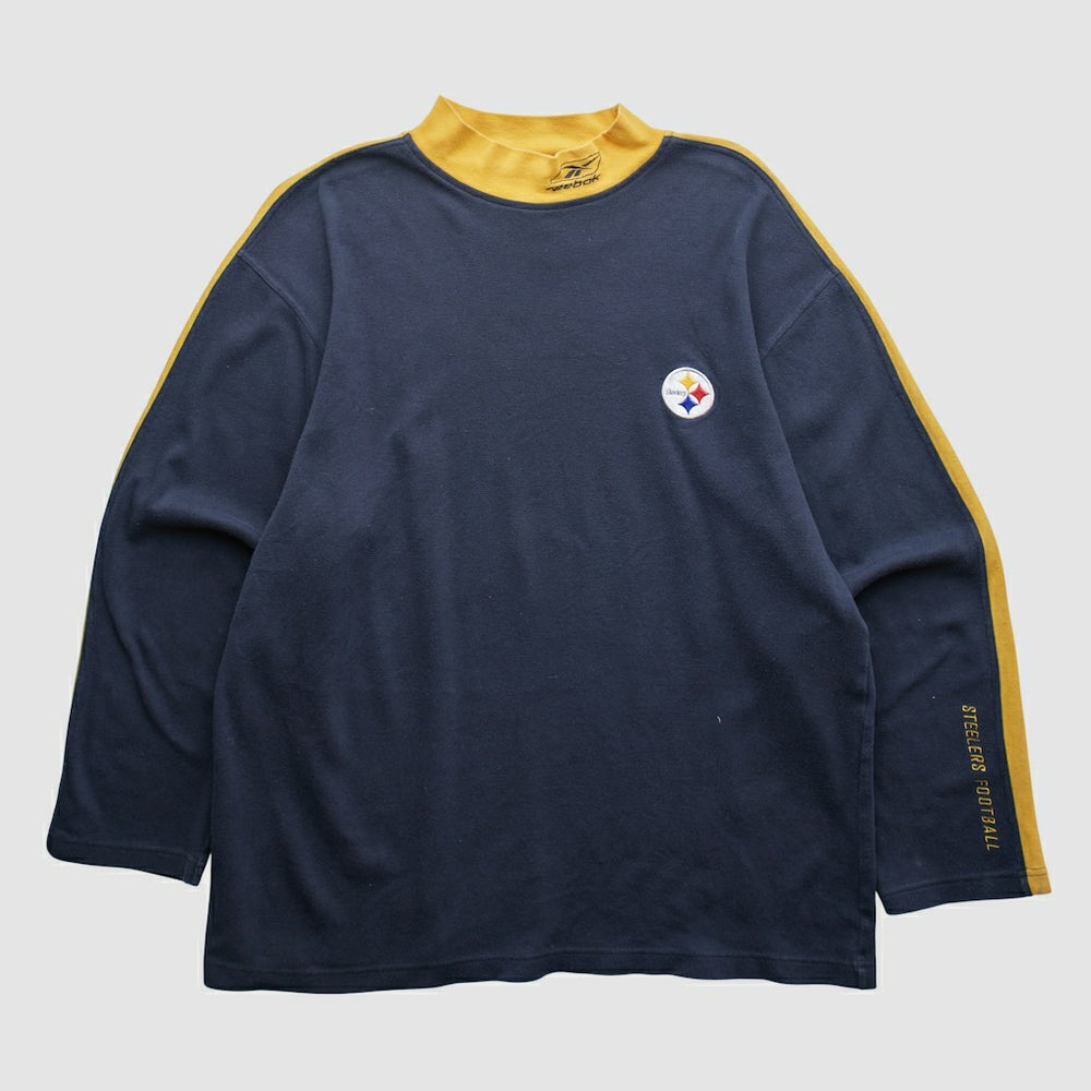 Fanatics Pittsburgh Steelers Reebok 2000s Long Sleeve T-shirt Black Vintage
