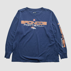 Fanatics Denver Broncos NFL 2010s Long Sleeve T-shirt Navy Vintage