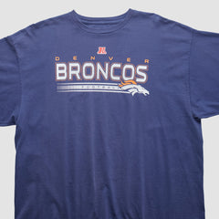 Fanatics Denver Broncos NFL 2000s Long Sleeve T-shirt Navy Vintage