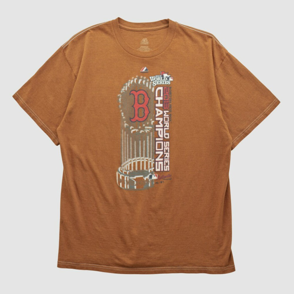 Boston Red Sox Majestic 2013 T-shirt - Clay - Vintage - Fanatics Online