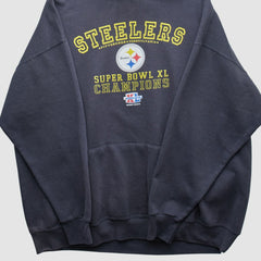 Fanatics Pittsburgh Steelers 2006 Hooded Pullover Sweatshirt Black Vintage