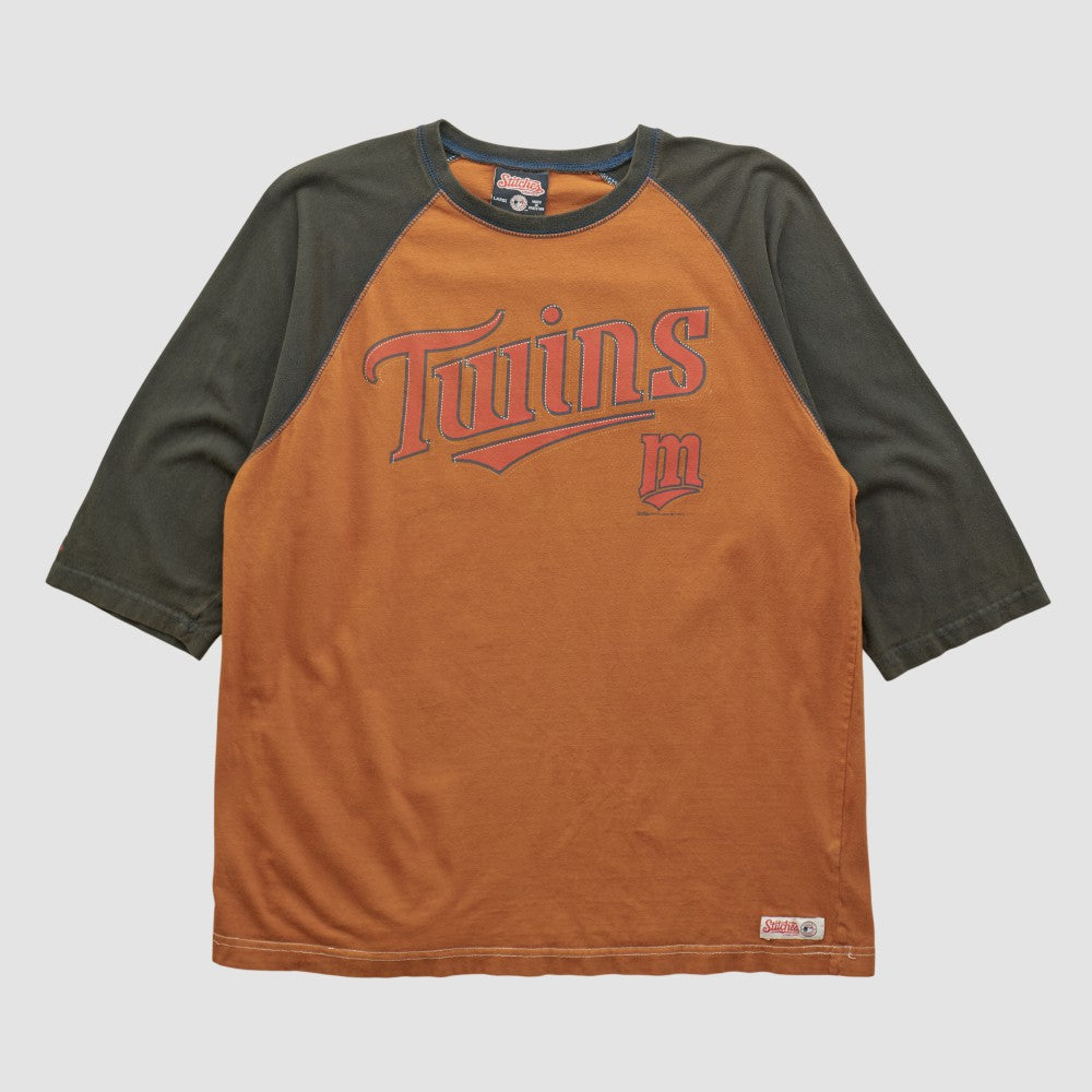 Minnesota Twins Stitches 2010s T-shirt - Clay - Vintage - Fanatics Discount