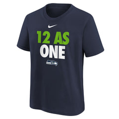 Nike Seattle Seahawks Youth 12 As One T-Shirt College Navy