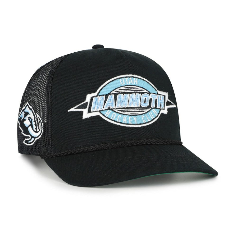 Utah Mammoth '47 Frame Out Mesh Rope Hitch Adjustable Hat - Black - NHL 203892435