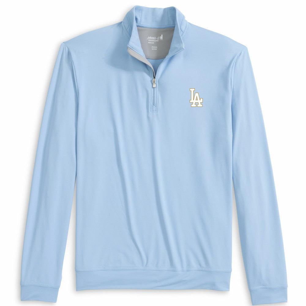 Los Angeles Dodgers johnnie-O 2026 Gold Collection Motion Quarter-Zip Pullover - Light Blue - MLB Sale