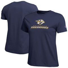 Nashville Predators Champion Women's Wordmark Lockup T-Shirt - Navy - NHL 203898235