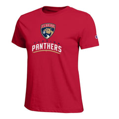 Florida Panthers Champion Women's Wordmark Lockup T-Shirt - Red - NHL 203898260