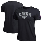 Los Angeles Kings Champion Women's Arch Mascot Logo T-Shirt - Black - NHL 203898280