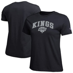 Los Angeles Kings Champion Women's Arch Mascot Logo T-Shirt - Black - NHL 203898280