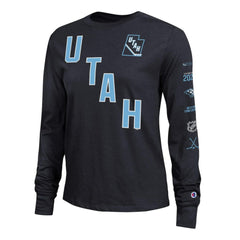 Utah Mammoth Champion Women's 2-Hit Long Sleeve T-Shirt - Black - NHL 203898334