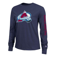 Colorado Avalanche Champion Women's 2-Hit Long Sleeve T-Shirt - Blue - NHL 203898341