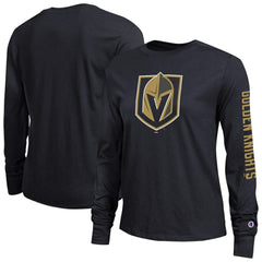 Vegas Golden Knights Champion Women's 2-Hit Long Sleeve T-Shirt - Black - NHL 203898348