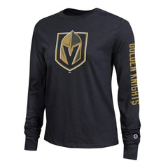 Vegas Golden Knights Champion Women's 2-Hit Long Sleeve T-Shirt - Black - NHL 203898348