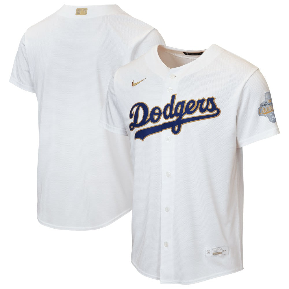 Los Angeles Dodgers Nike Youth 2026 Gold Collection Home Replica Jersey - White - Nike on Sale