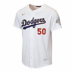 Mookie Betts Los Angeles Dodgers Nike Youth 2026 Gold Collection Home Replica Jersey - White - Nike Sale